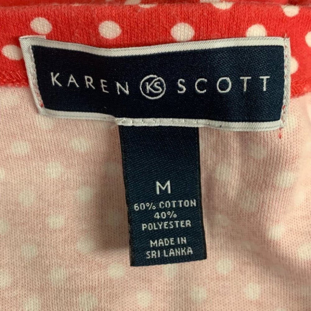 Women’s Karen Scott Polka Dot Blouse - Picture 5 of 6